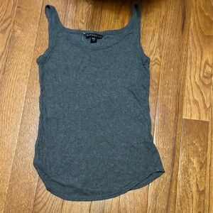 Attention Dark Gray Tank Top